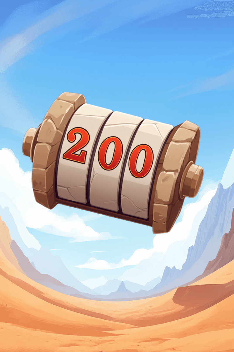 Make 200 spins in one game session