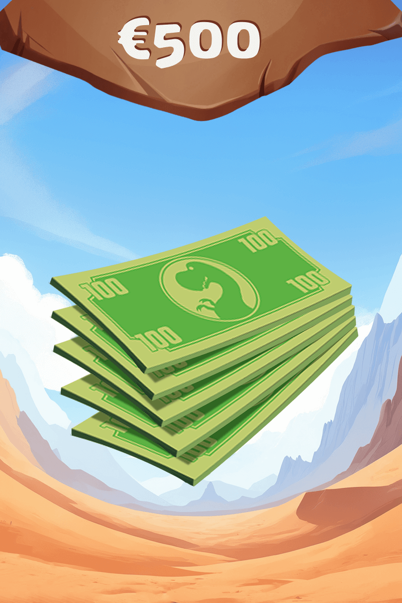 Mache eine Einzahlung von 500 €